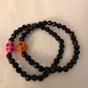 Skull bead bracelets